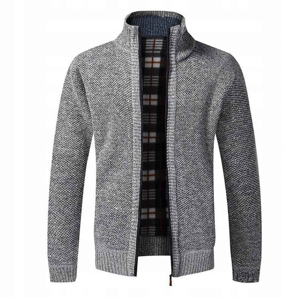 Thicken Men Cardigan Breathable Cotton Blend Comfo Wzór dominujący aztecki
