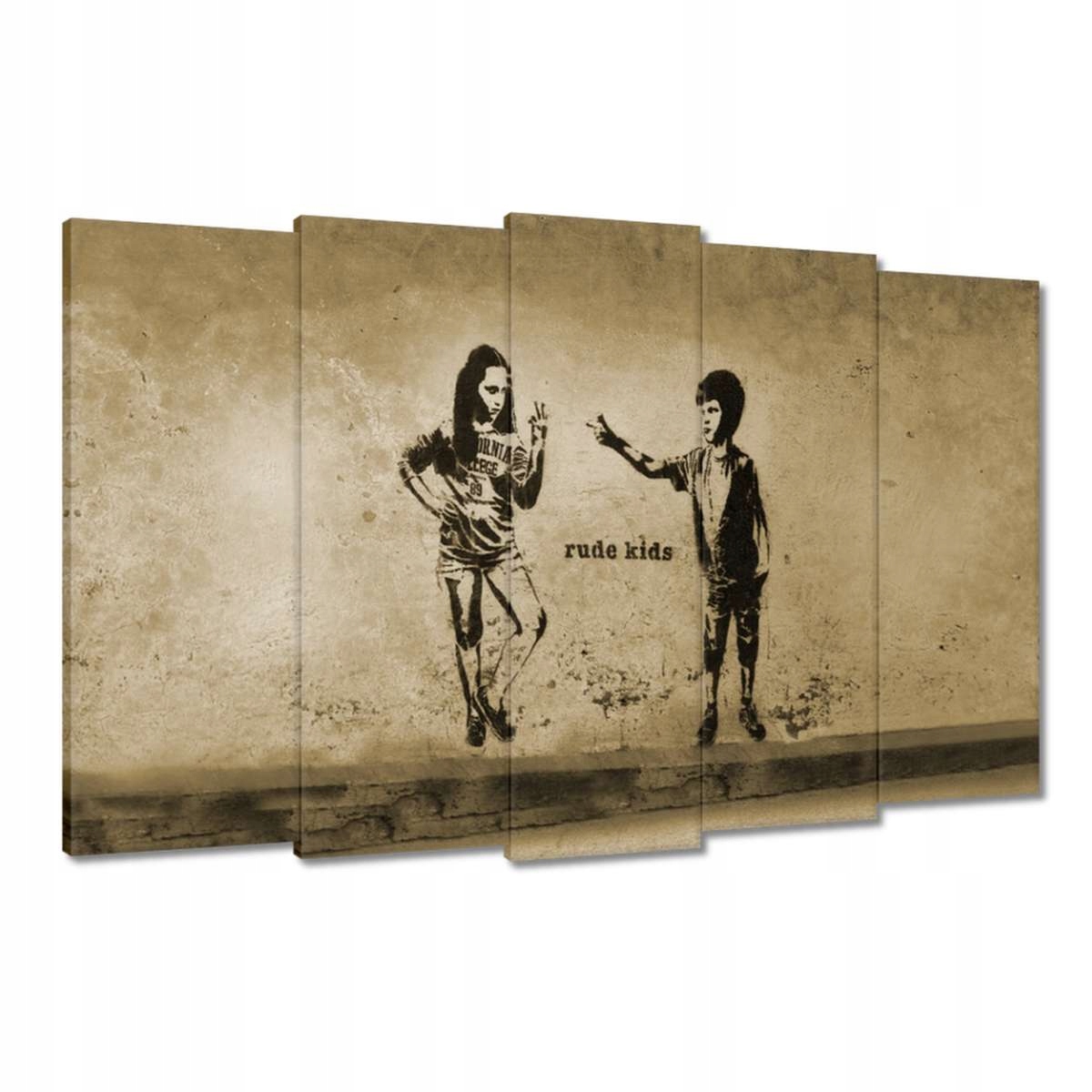 Obrazy 150x95 Banksy Nezbedné děti