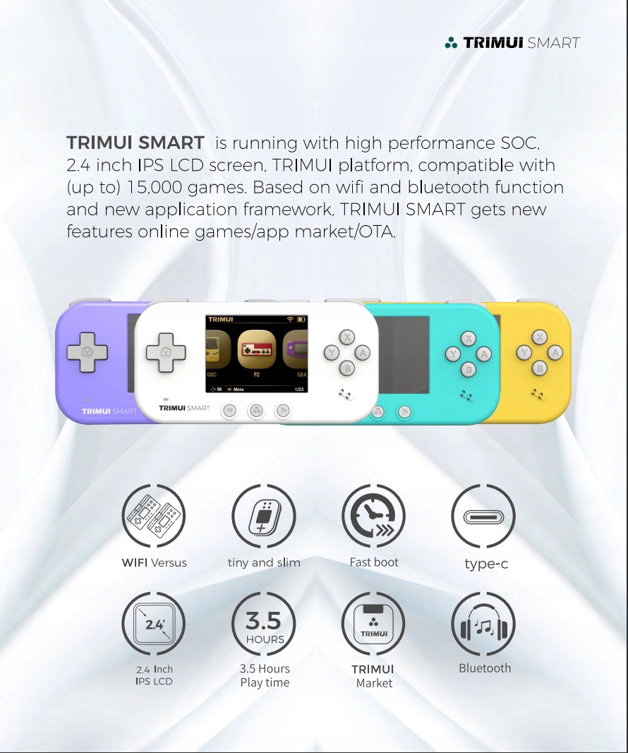 Inteligentna przenośna konsola do gier Trimui Kod producenta TRIMUI SMART