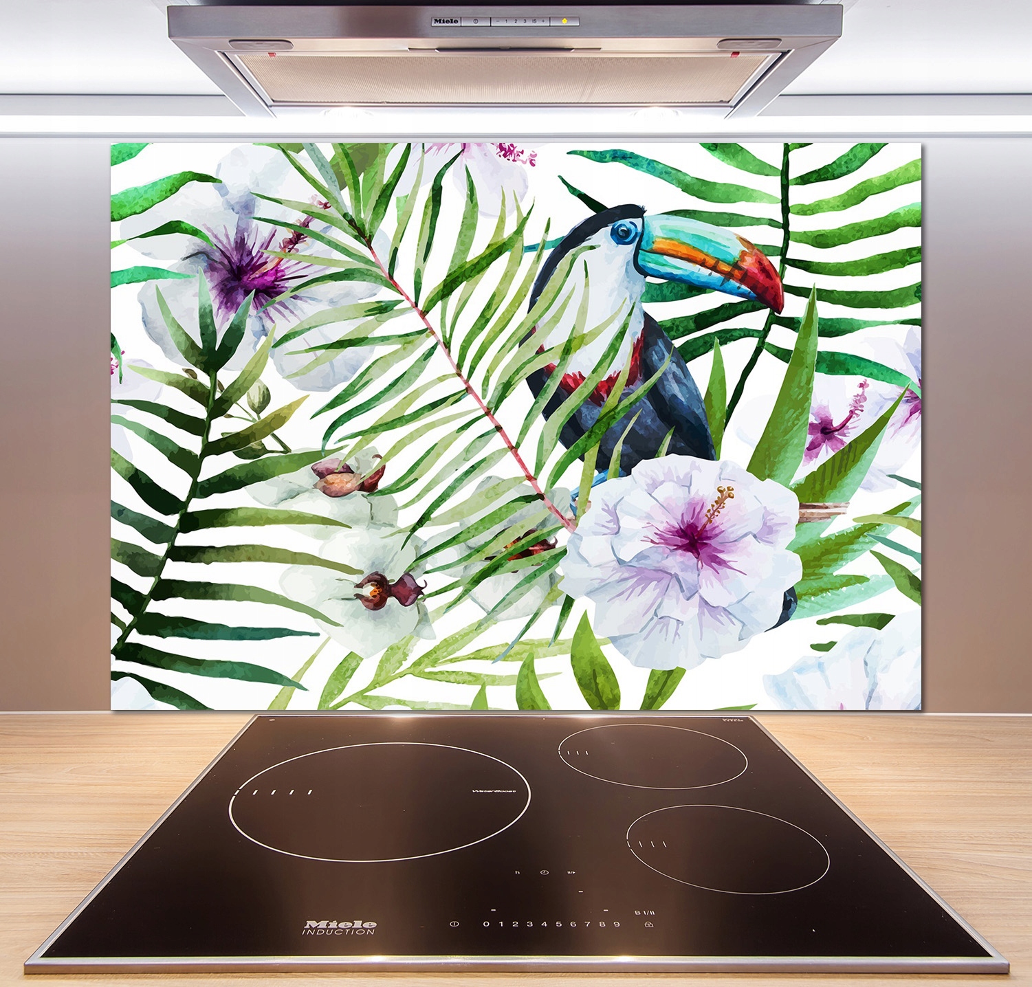 

Panel do kuchni Tukan tropika 100x70 cm + Klej