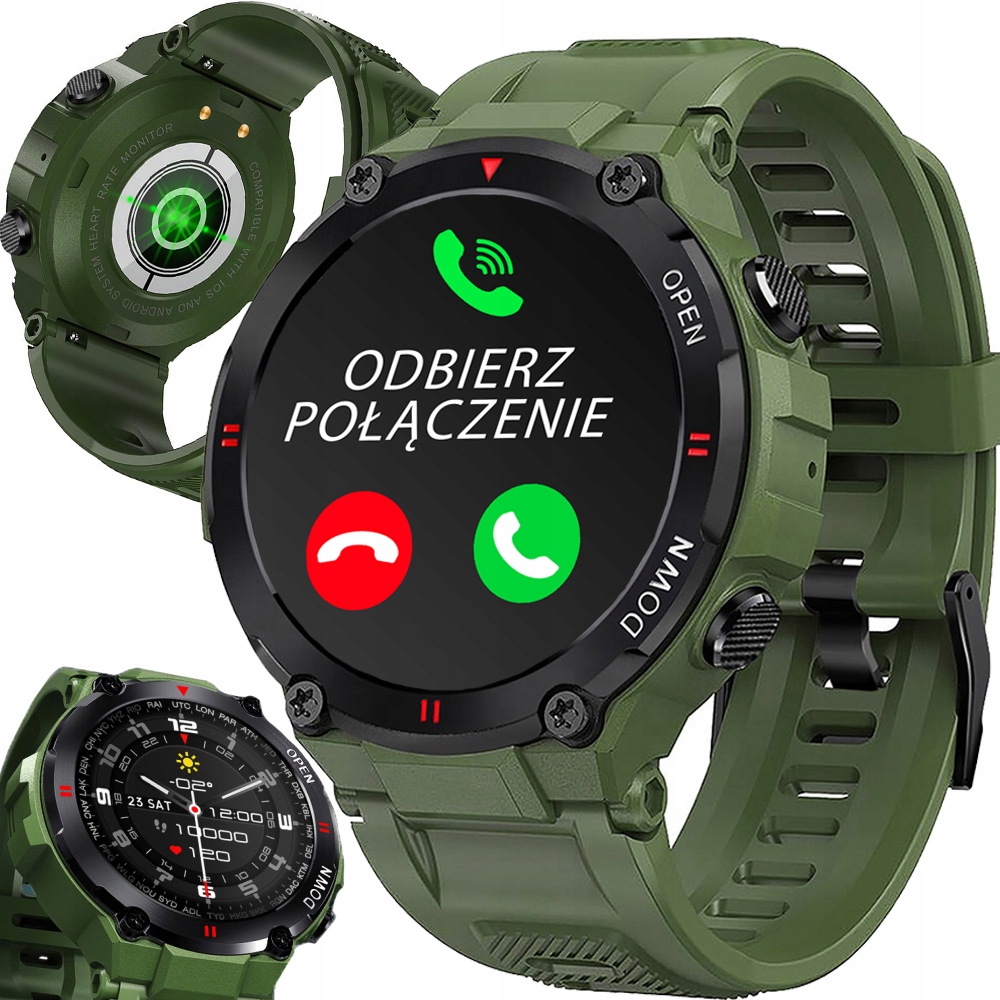 

Smartwatch Zegarek Męski Sportowy Wodoodporny Puls