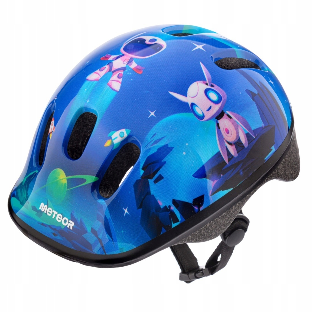 Regulowany Dziecięcy Kask Rowerowy Kask Na Rower Meteor Alien R. 44-48