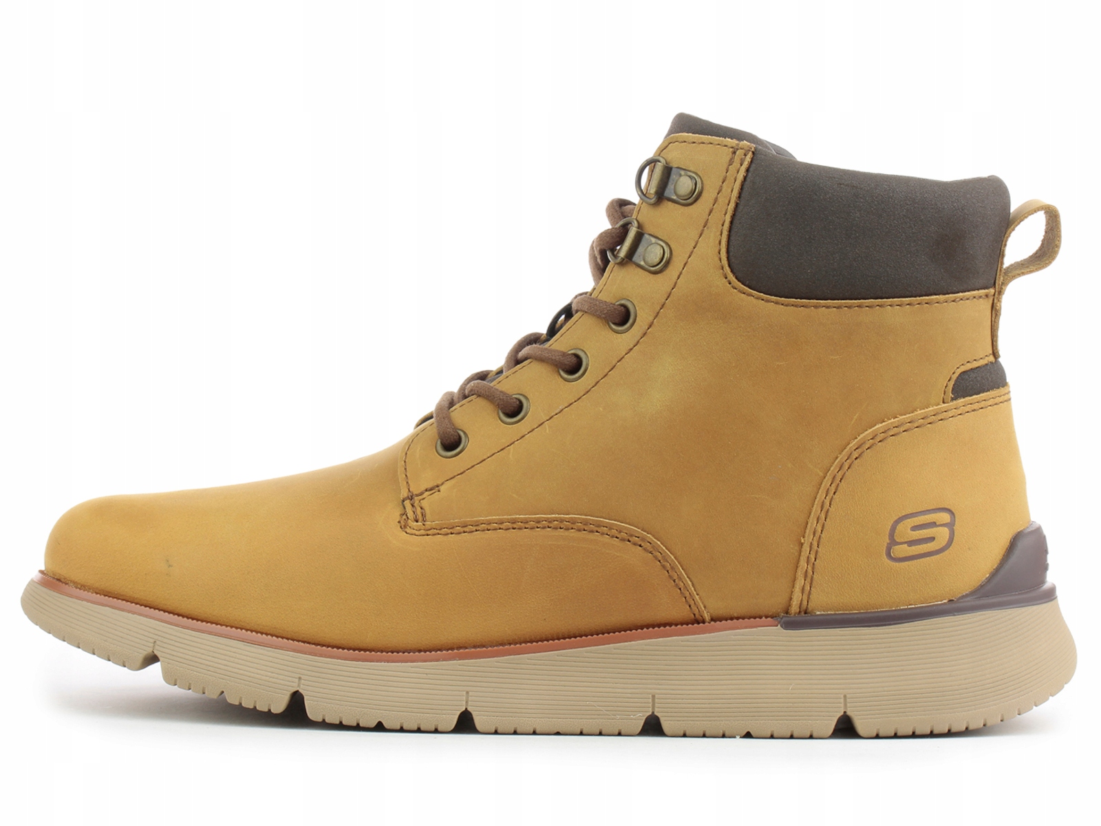 Pánské boty Skechers Augustino 205228-LTBR nad kotník kožené zimní 41