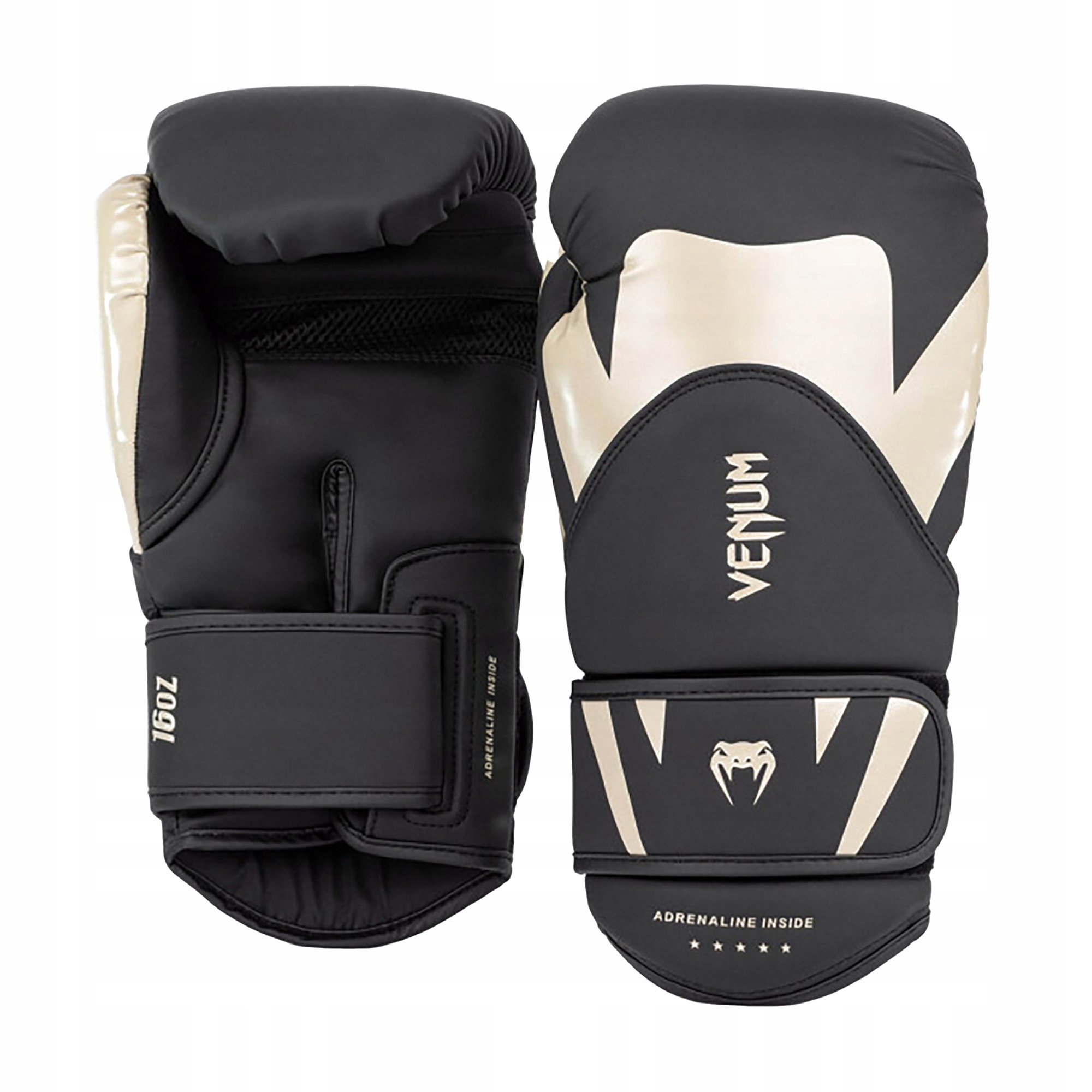 Rękawice bokserskie męskie Venum Challenger 4.0 black/beige 12 oz