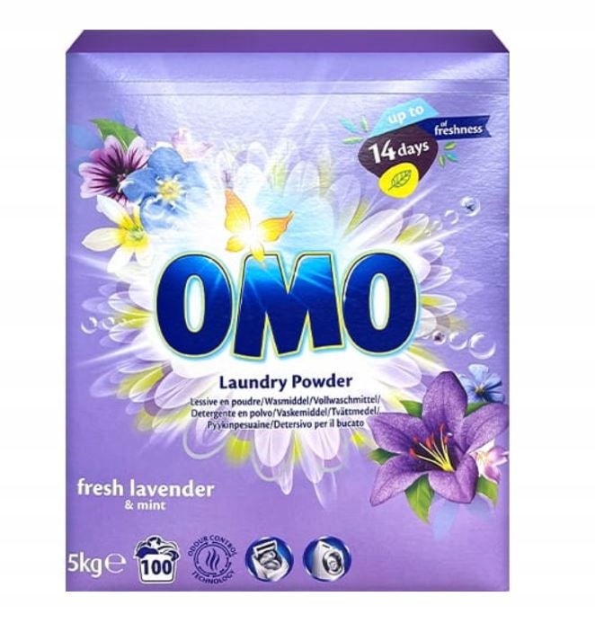 Levně Prášek na praní Omo Universal Lavender 5 kg