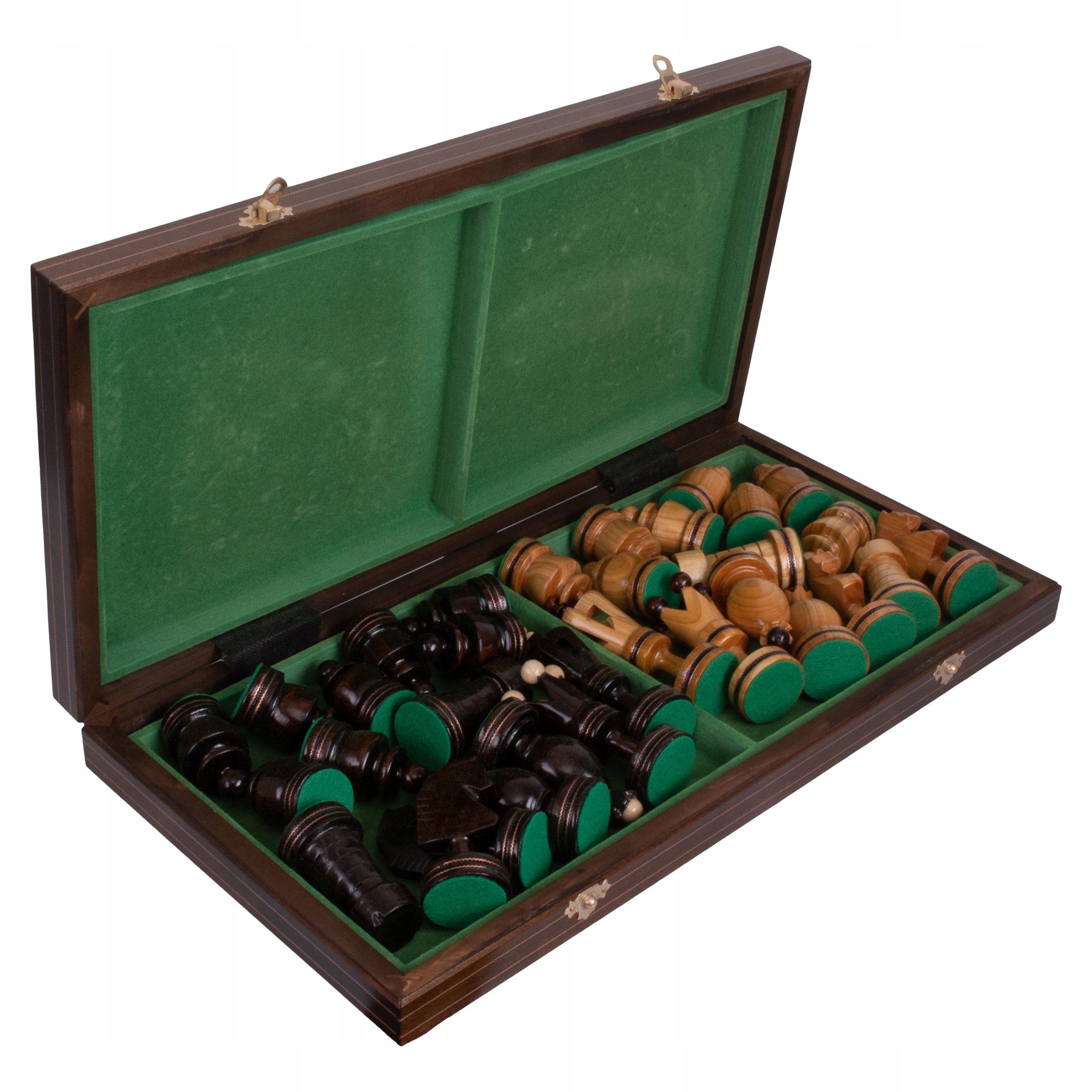 SZACHY Królewskie INKRUSTOWANE Miedzią Duze 50cm Rodzaj szachy drewniane turniejowe