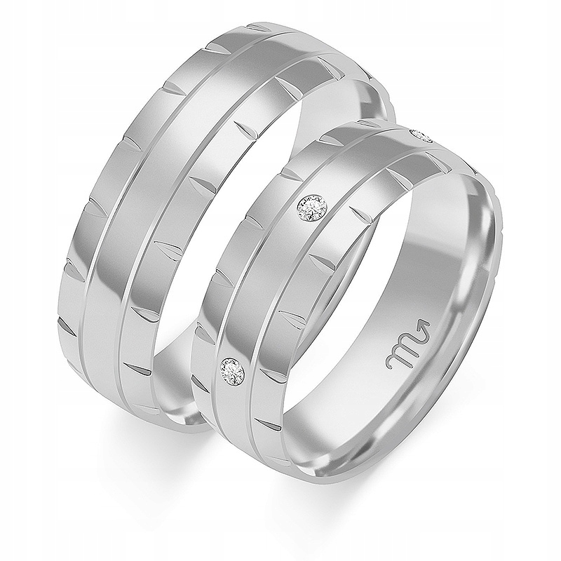 

Obrączki ślubne ponadczasowe 14K 585 r 26 27 28