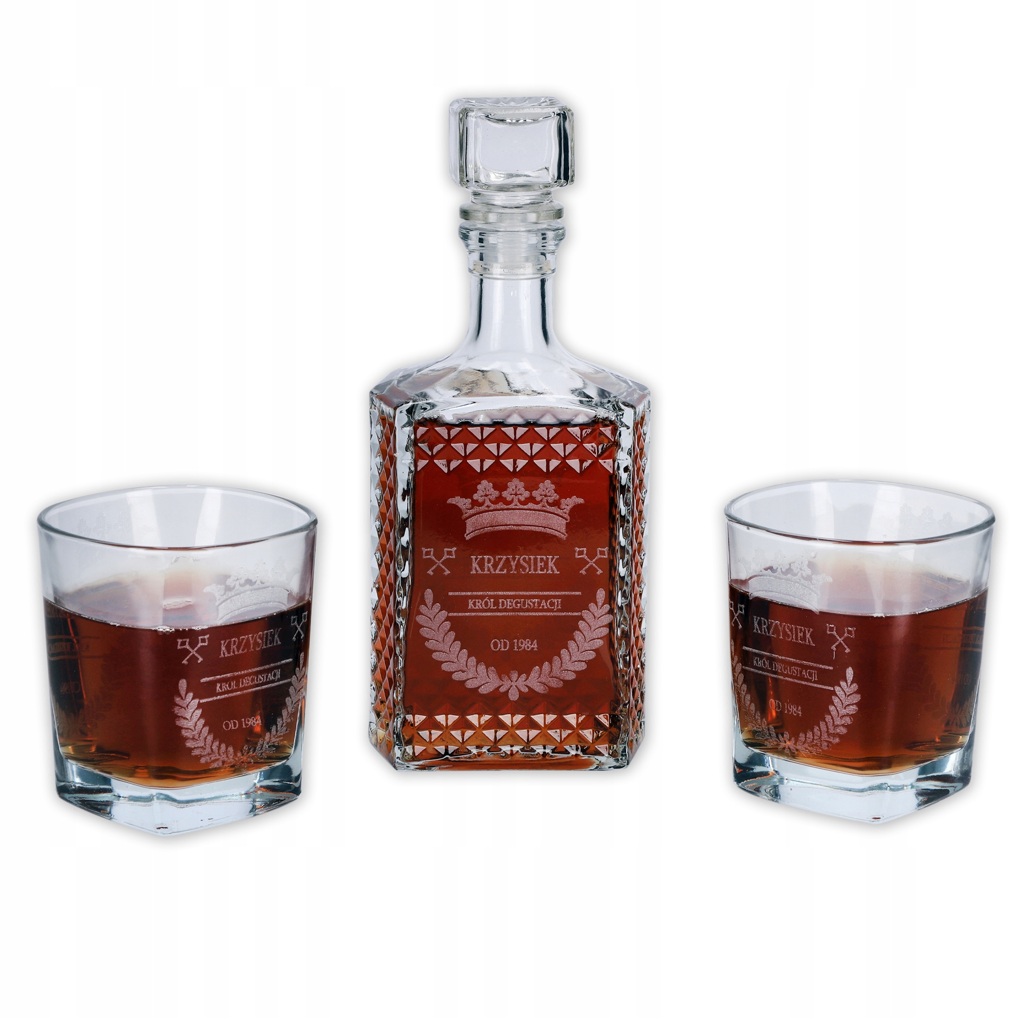 

Karafka Z Grawerem 2 Szklanki Do Whisky