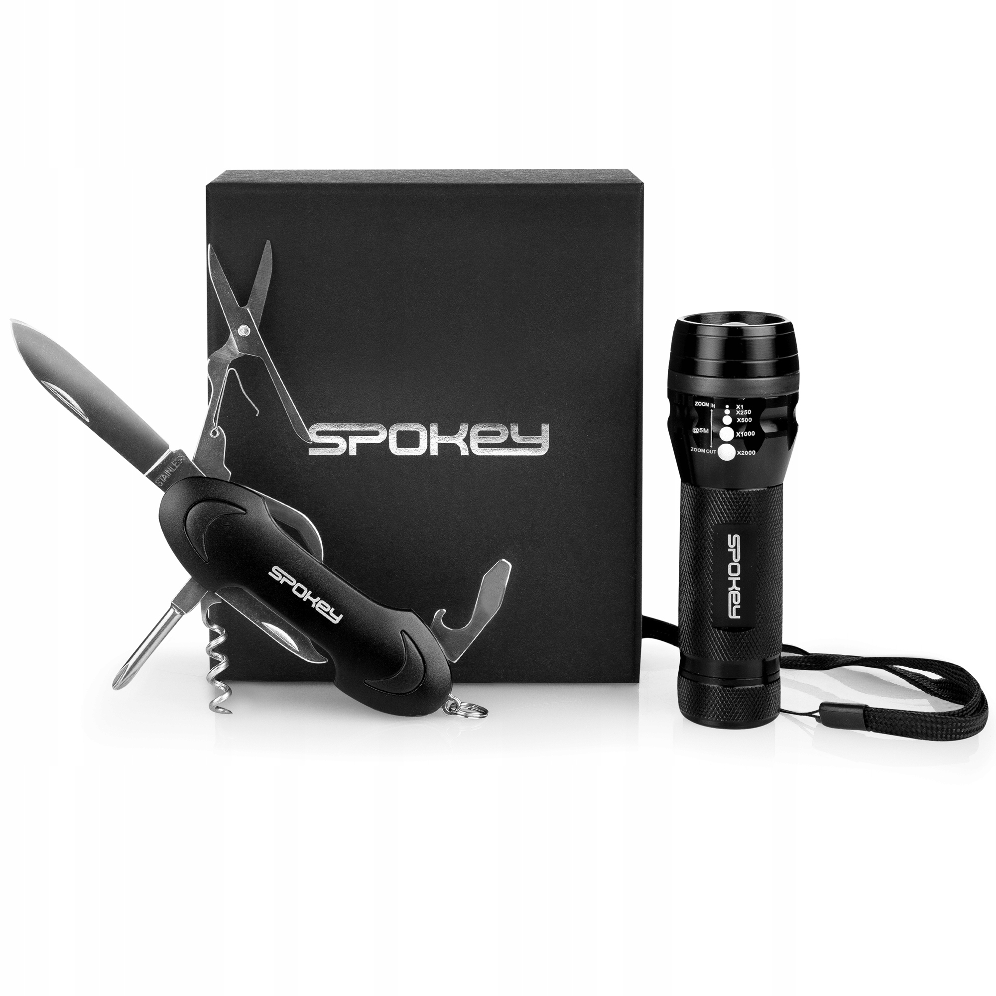 

Zestaw multitool Spokey Zoom 10w1 scyzoryk latarka