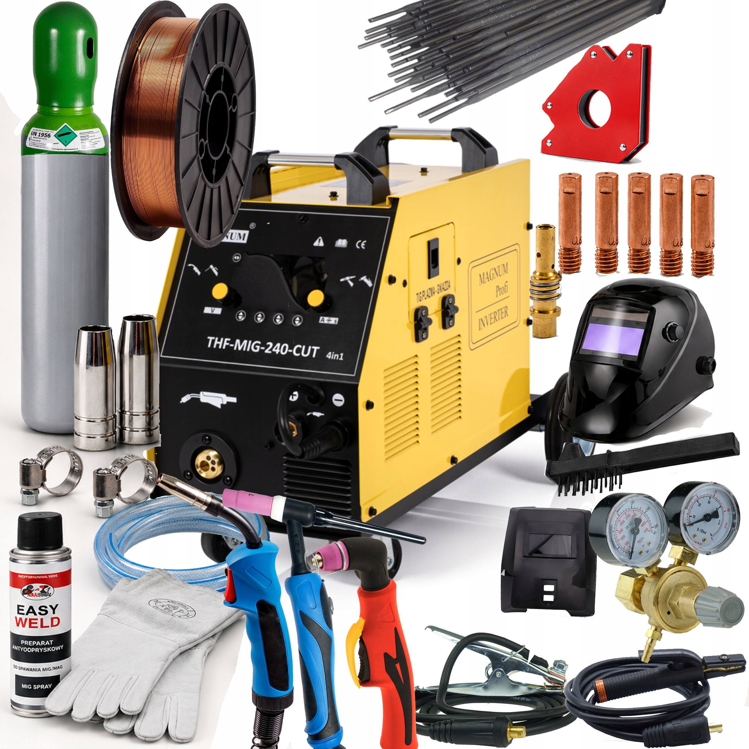 Spawarka Przecinarka Plazmowa Magnum Thf Mig 240 Cut 4w1 Tig Hf Synergia Z1