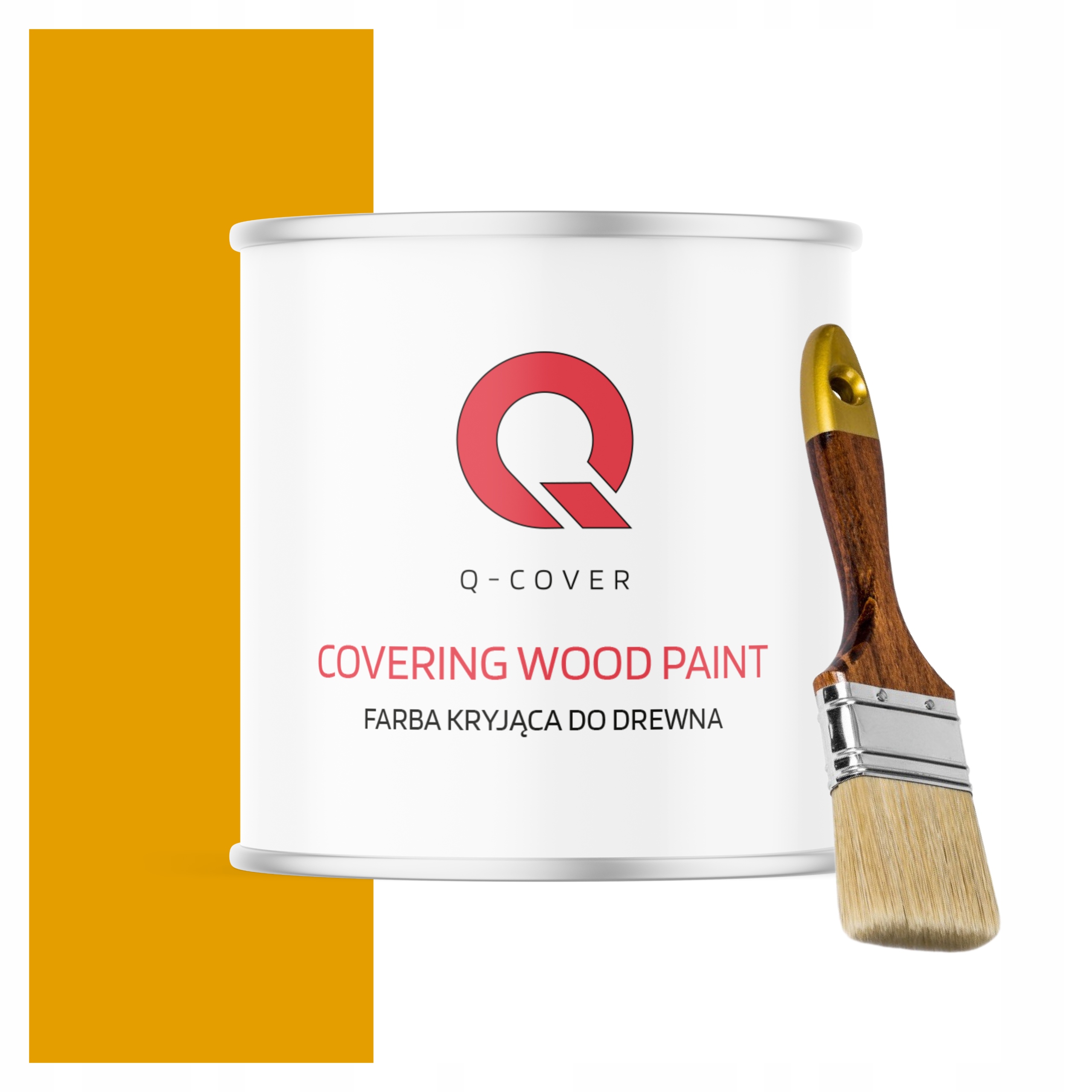 Krycí Barva na dřevo 2.5L Lesk Barva Žlutá Zlatá Uv štětec