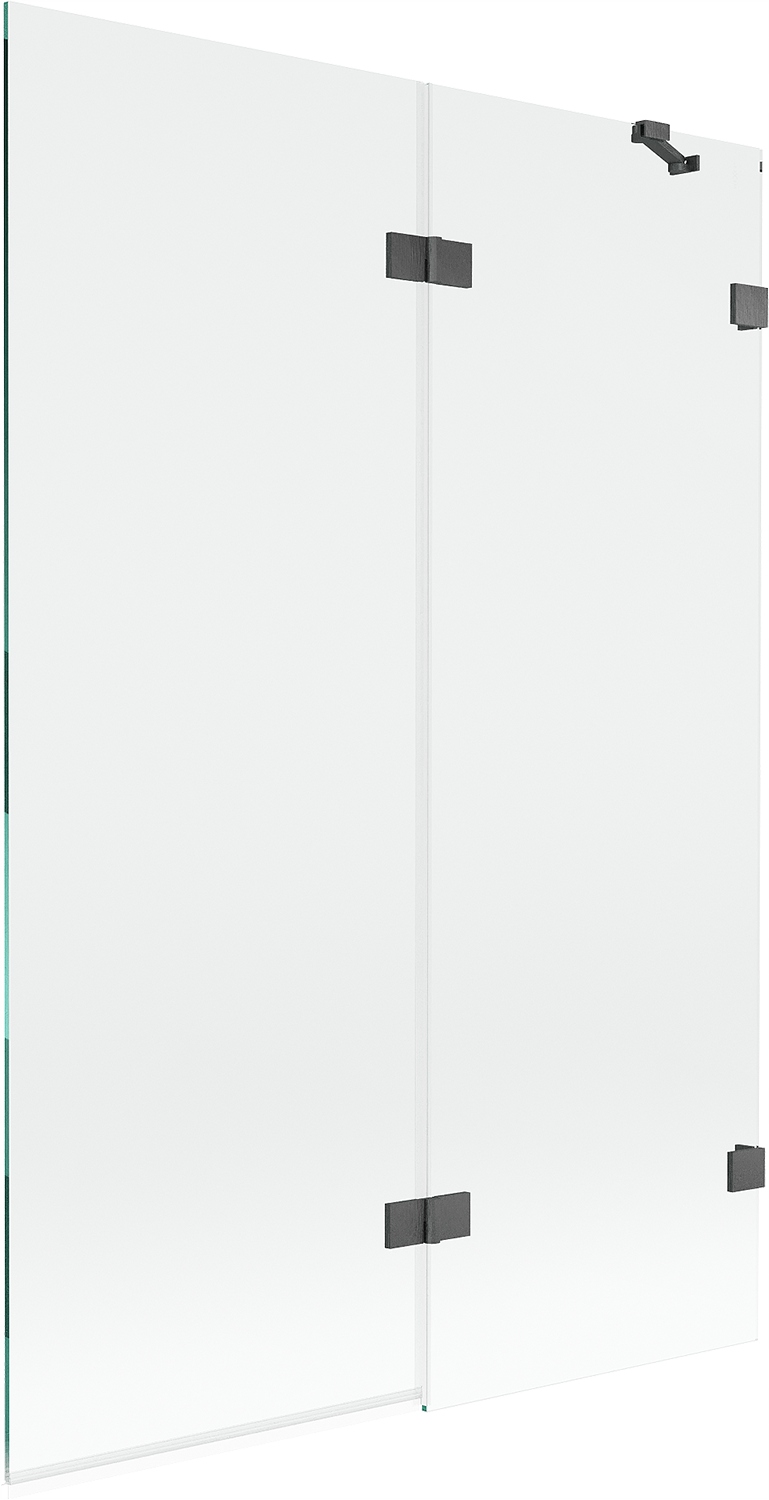 Mexen Lunar vanová zástěna 2-dílná pravá 120 x 150 cm, transparentní, gun g