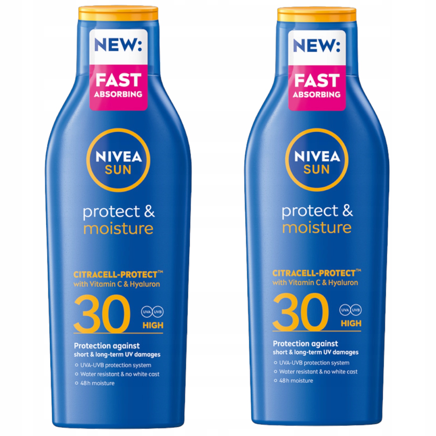 Nivea Sun Protect & Moisture Hydratační balzám na opalování SPF30 200 ml x2