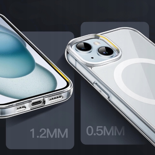 ETUI DO IPHONE 15 CASE + SZKŁO 9H WZMACNIANE 360°CLEAR + UCHWYT RING ZESTAW Rozszerzenie podstawka