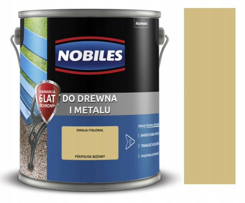 Nobiles Ftalonal Na Dřevo A Kov 5 L Béžový