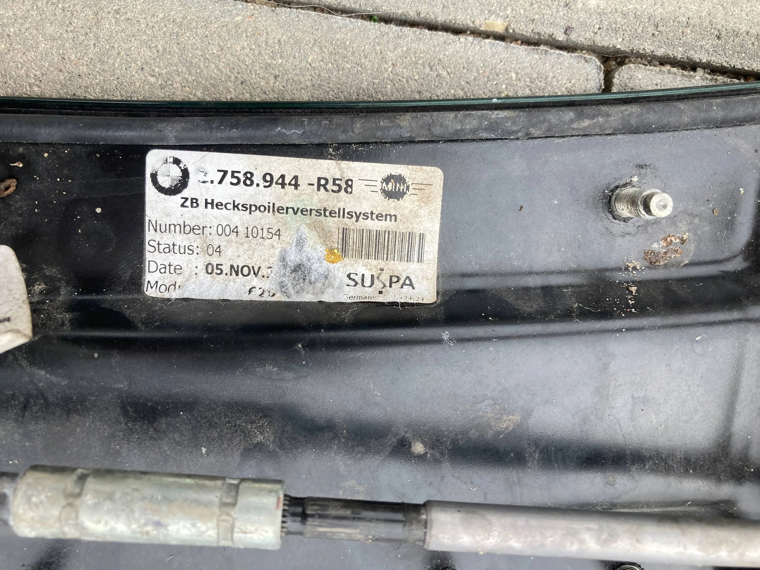 MINI COOPER R58 спойлер спойл 2758944