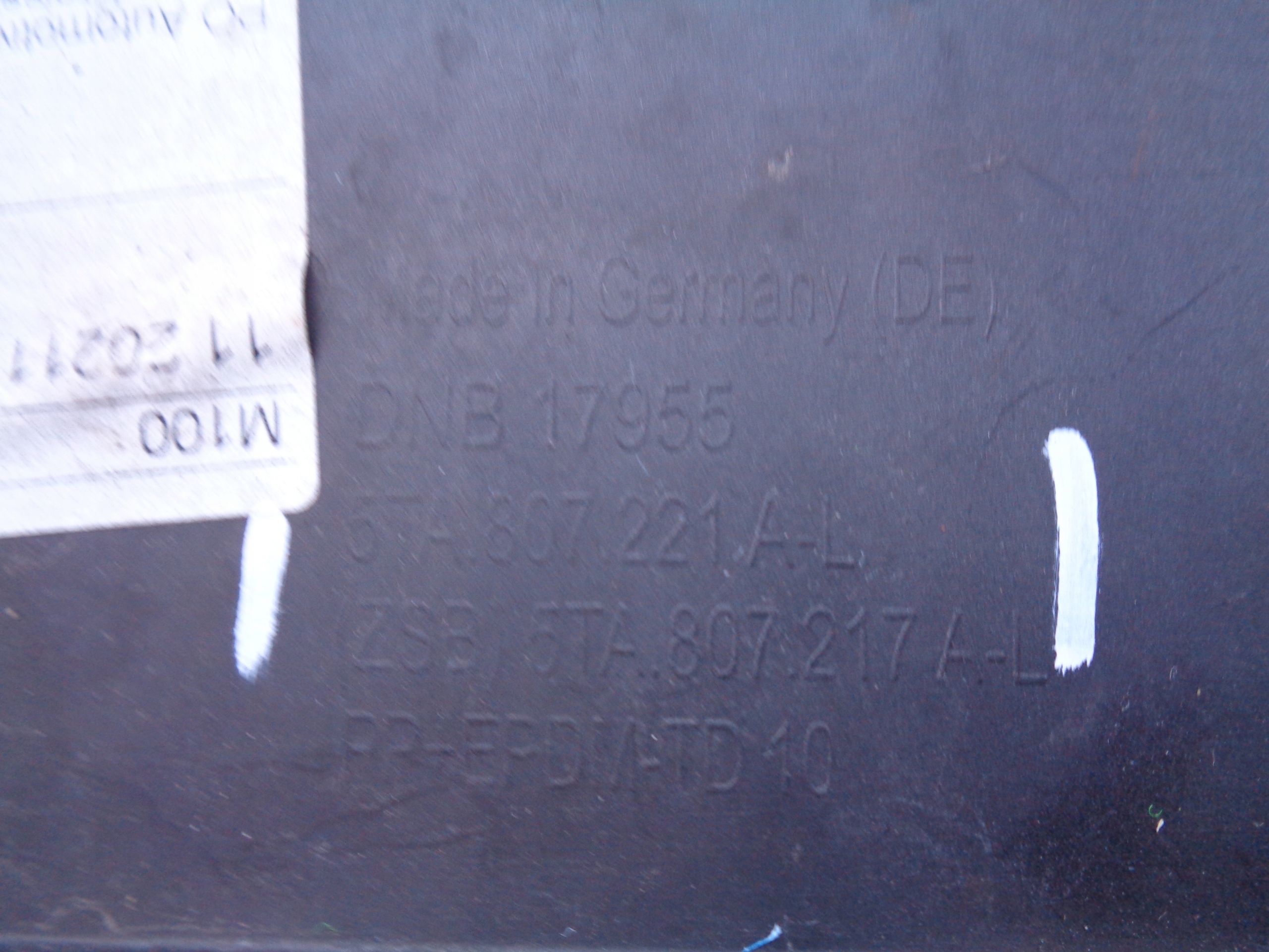 front bumper VW TOURAN 5TA 16- NR 43316
