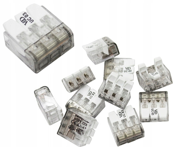 

Szybkozłączka 3x0,2-4mm Złączka Klapka P053 50SZT