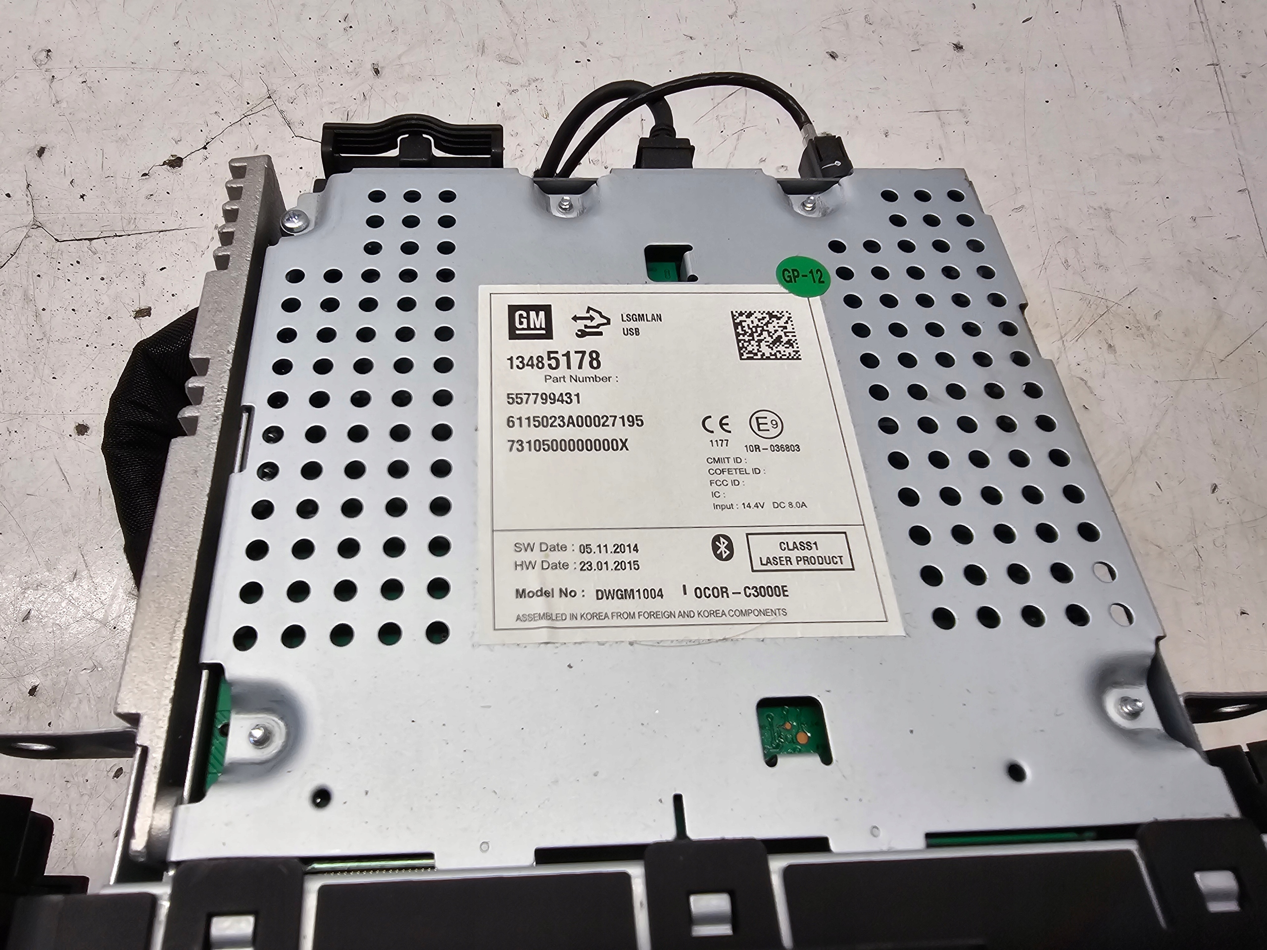 OPEL CORSA E RADIO Z BLUETOOTH 13485178