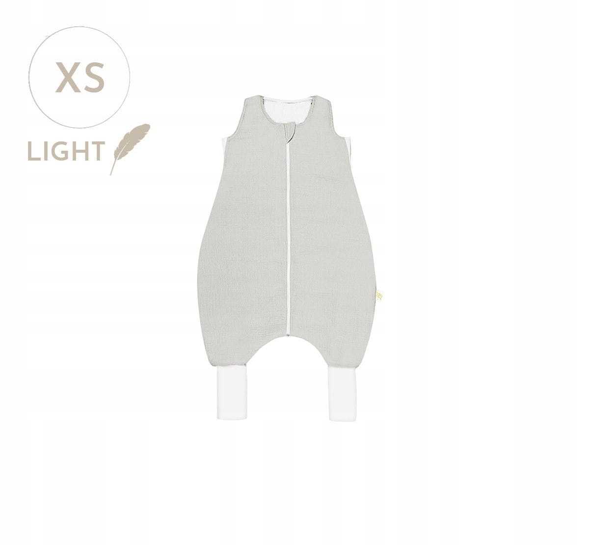 

Light Muślinowy śpiworek Xs z nogawkami - Gray