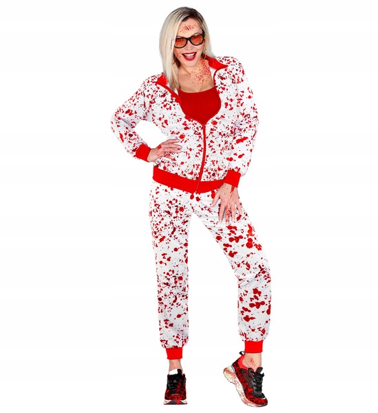 Kostým Teplákovka Krvavý Teplákový Maniák Krev Halloween M