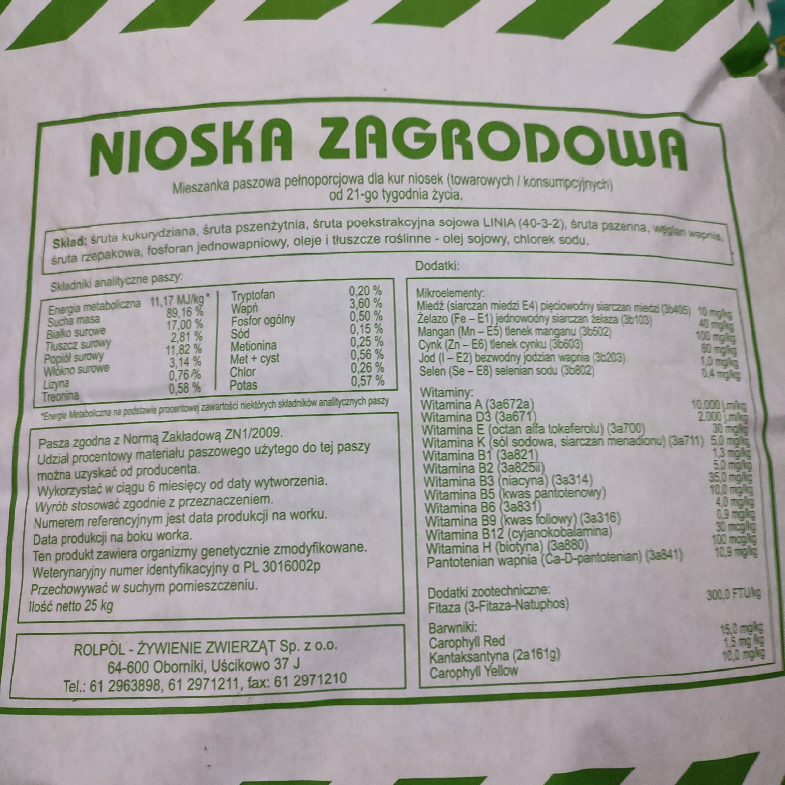 NIOSKA ZAGRODOWA 25KG Kruszonka Marka RolPol