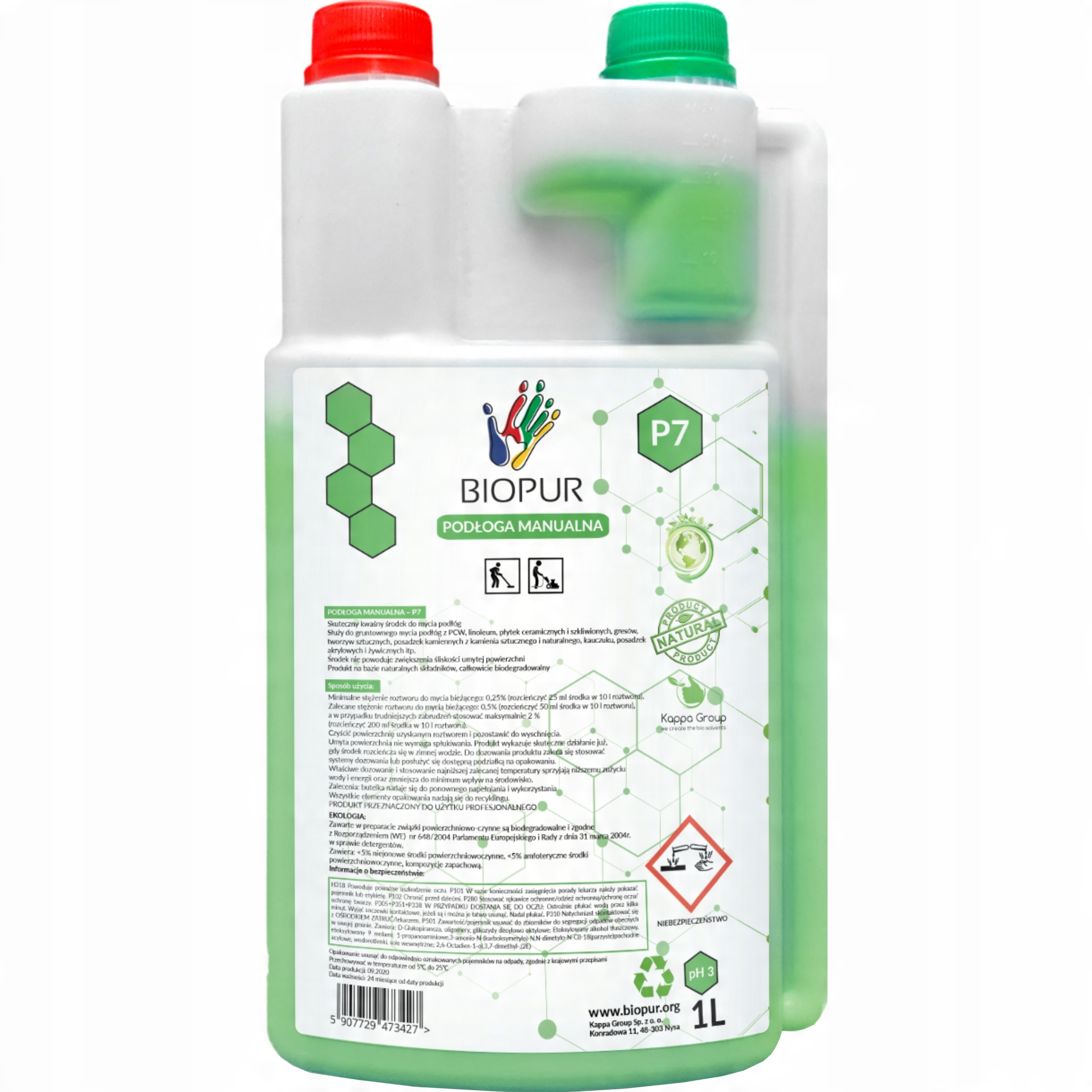 

Płyn do mycia podłóg paneli Biopur P7 1l