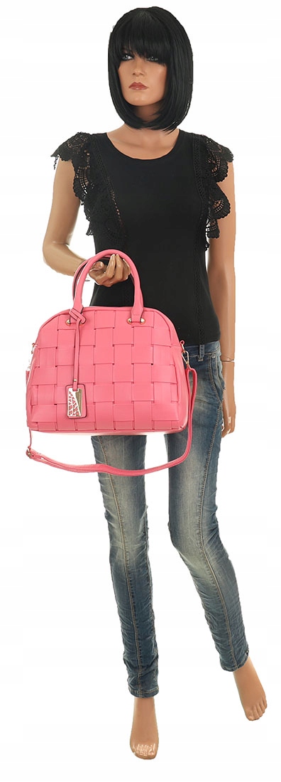 ANTONIO BASILE Torebka Damska listonoszka kuferek AB802238 fushia Odcień fuksja