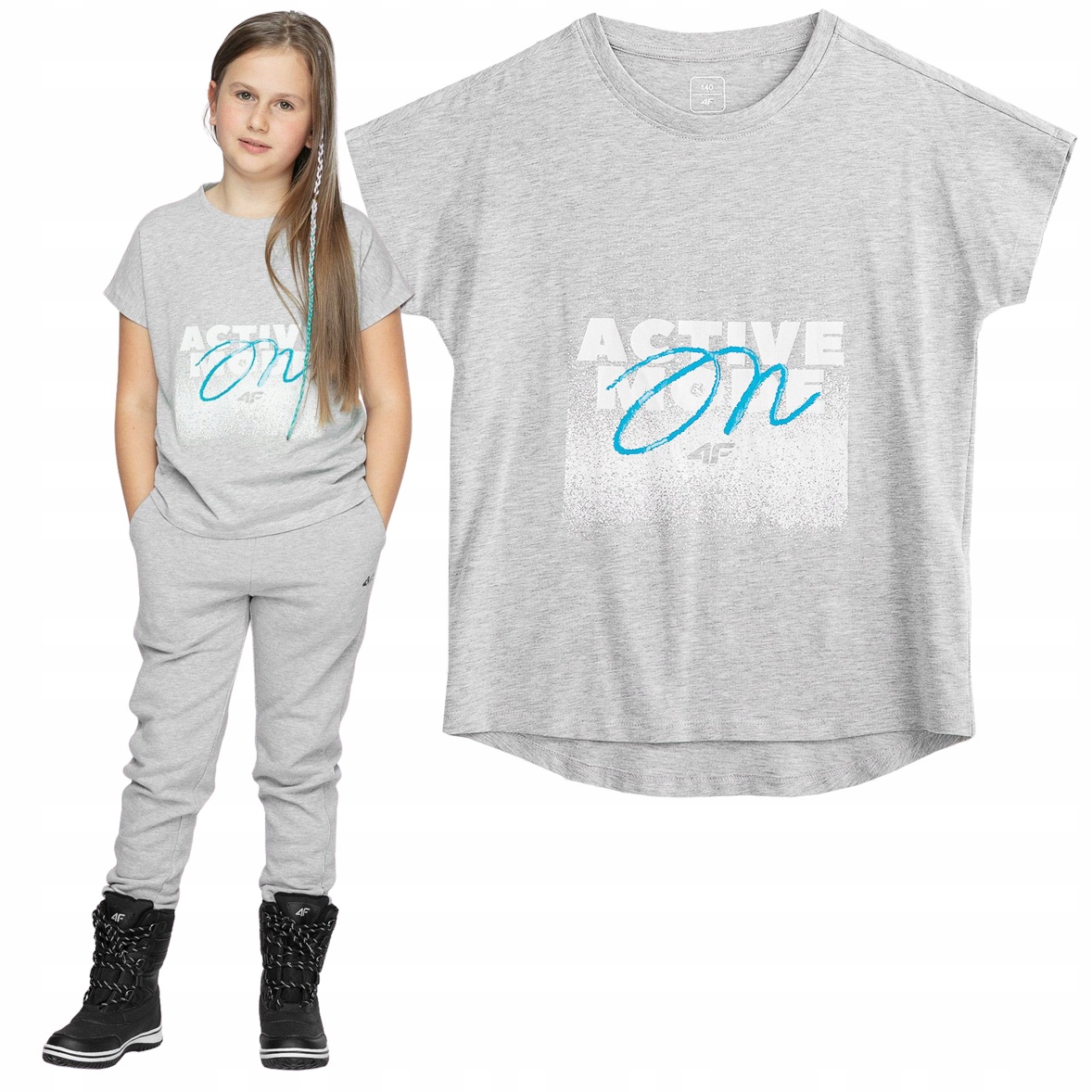 

Koszulka dziecięca T-shirt 4F junior JTSD006 134