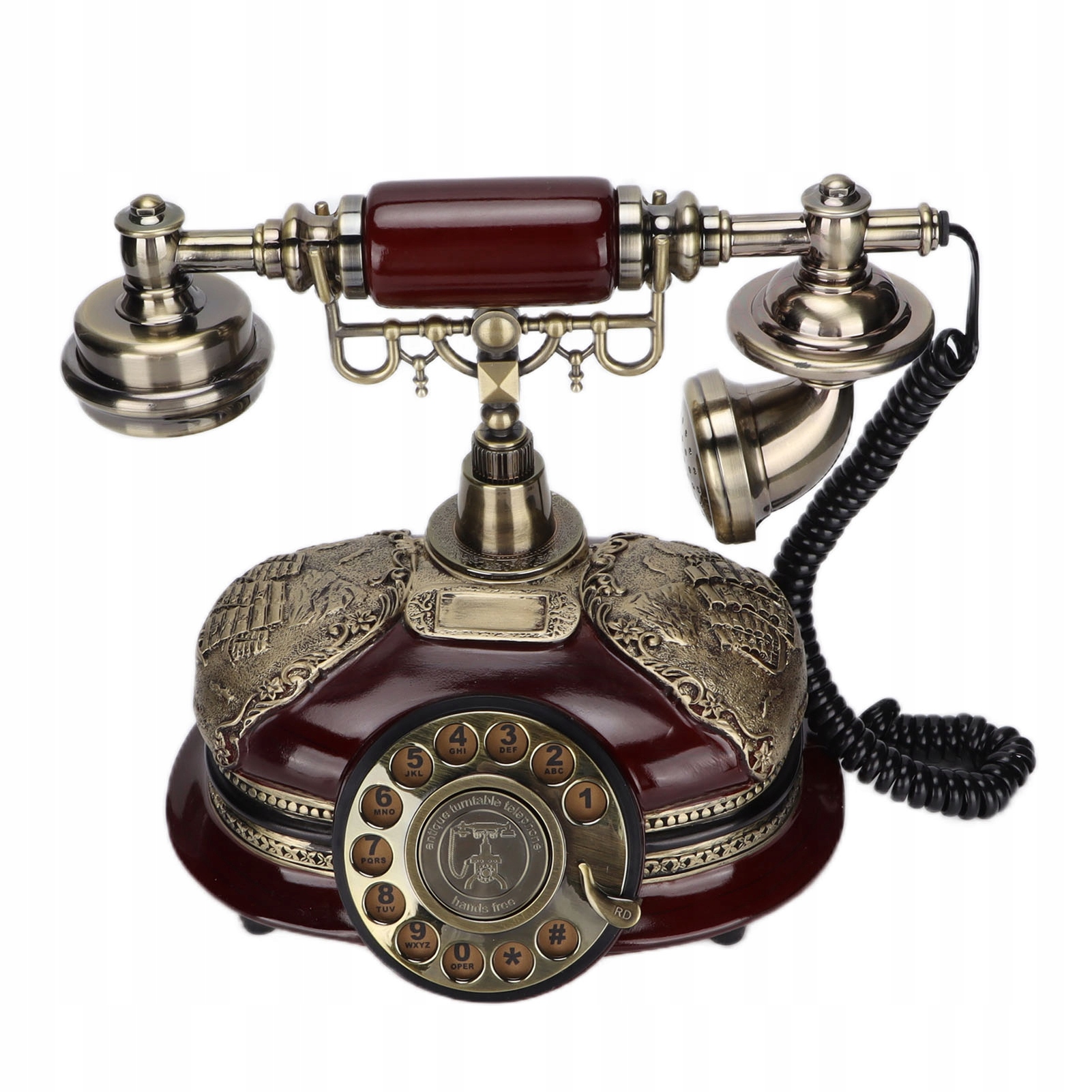 Vintage Retro starožitný drôtový telefón