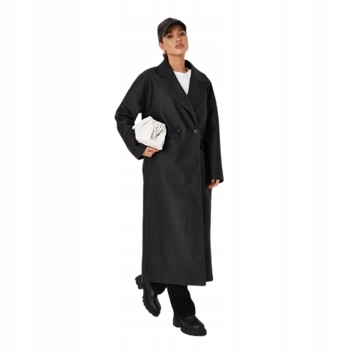 Płaszcz Damski Ekoskóra Dla Wysokich 34 P0/LX8*