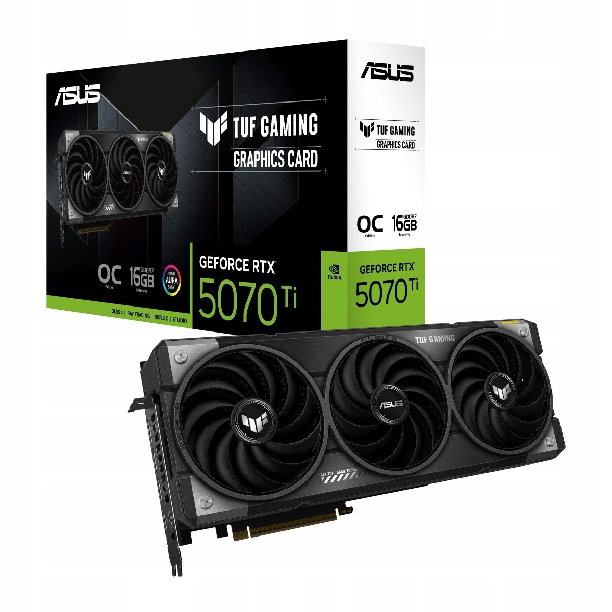 Karta graficzna GeForce Rtx 5070 Ti Tuf Gaming Oc 16GB GDDR7 256bit Dp/hdmi