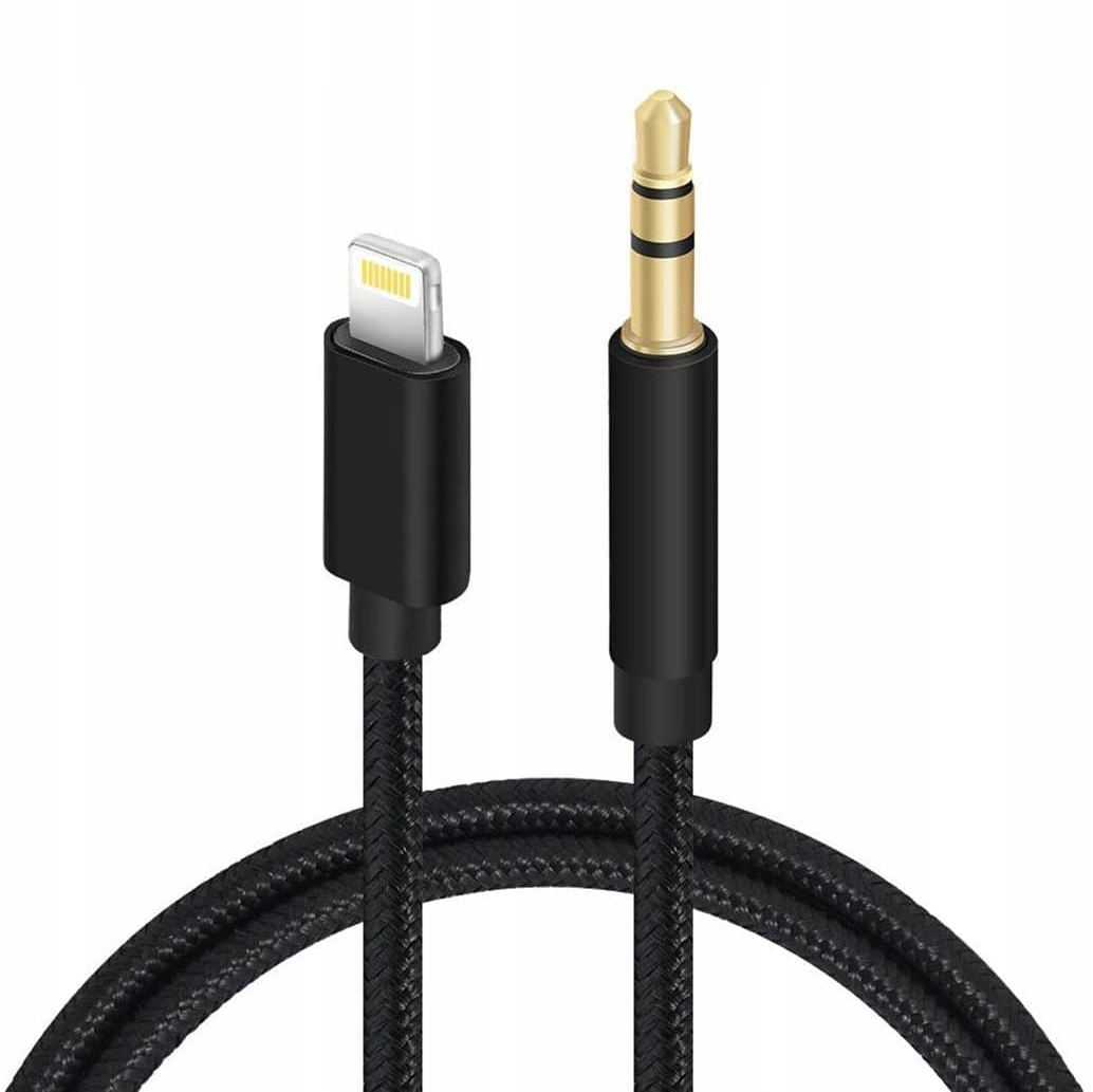 KABEL PRZEJŚCIÓWKA DO IPHONE AUX JACK AUDIO CZARNY Marka Smart-Tel