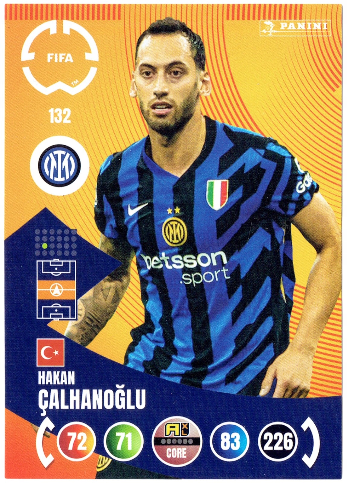 Fifa Club World Cup 2025 Core Team Mate 132 Hakan Calhanoglu Inter