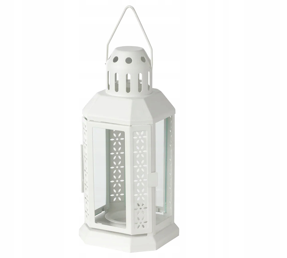

Ikea Enrum Latarenka na tealighta biały 22 cm