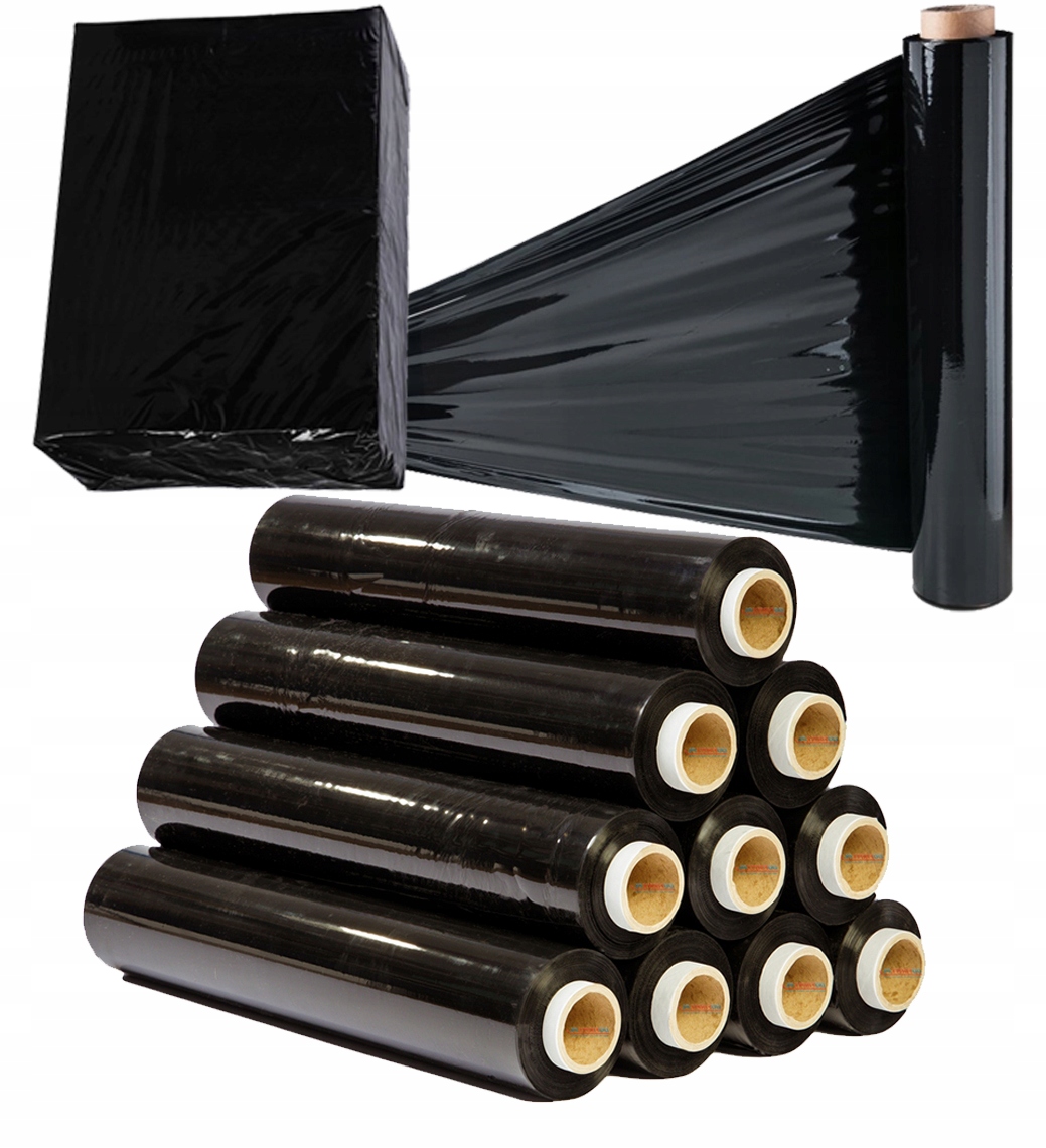 Černá strečová Fólie XL role 1,5 kg 10 Ks