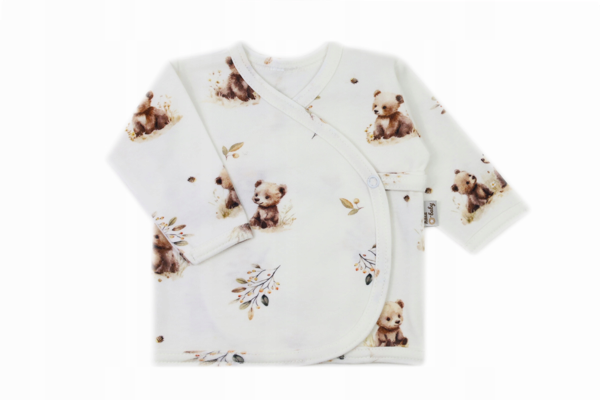 KOSZULKA NIEMOWLĘCA KOPERTOWA 62 KAFTANIK BAWEŁNA PREMIUM LITTLE BEAR /112/ Kod producenta KC/112/62