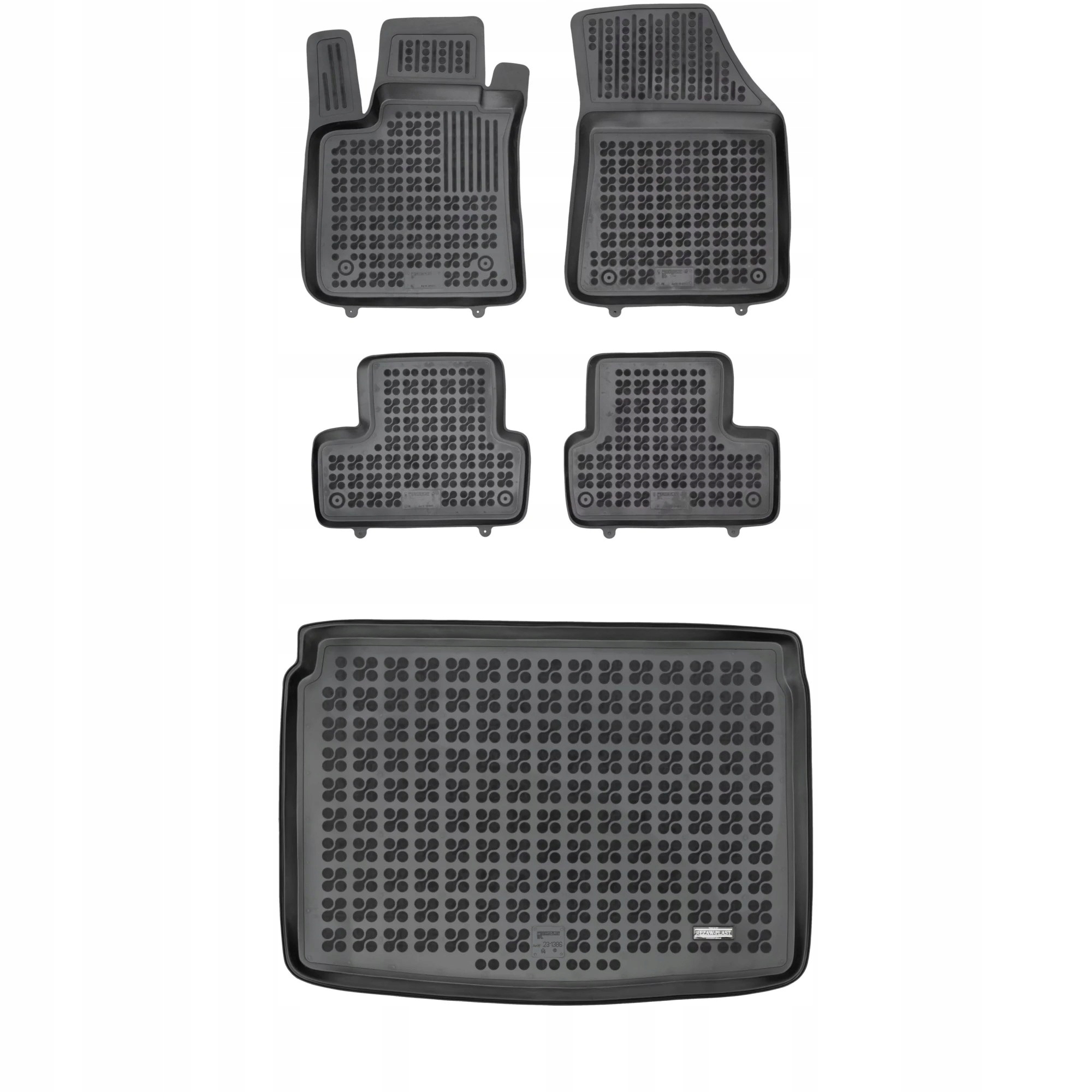 Gumová sada kobercov a rohoží Renault Megane IV od roku 2016 Hatchback