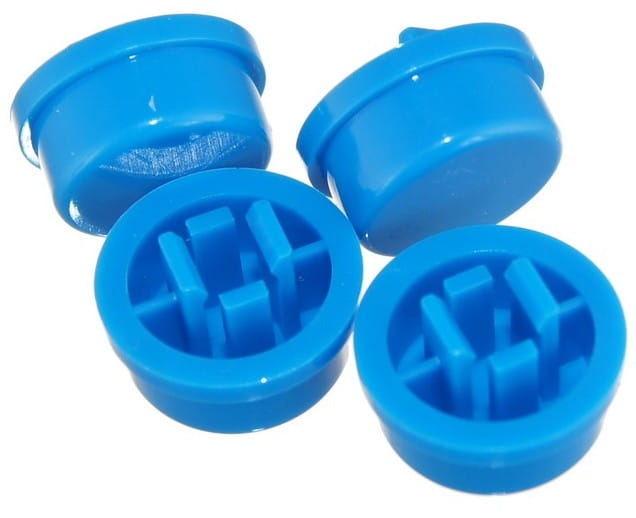 Tact Switch 12x12x7.3mm nakładka klawisz niebieska