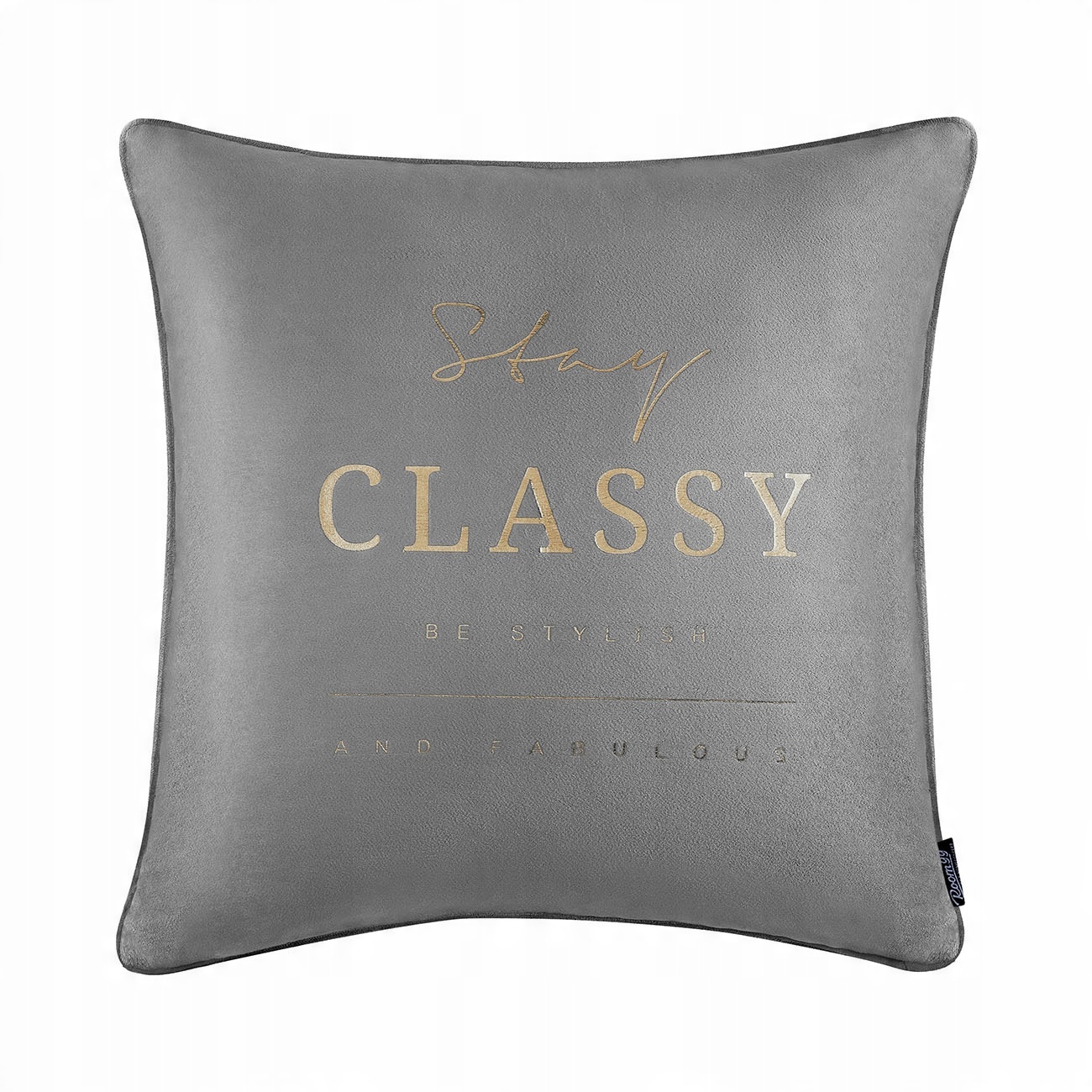 

Poduszka dekoracyjna 45x45 ozdobna szara Stay Clas