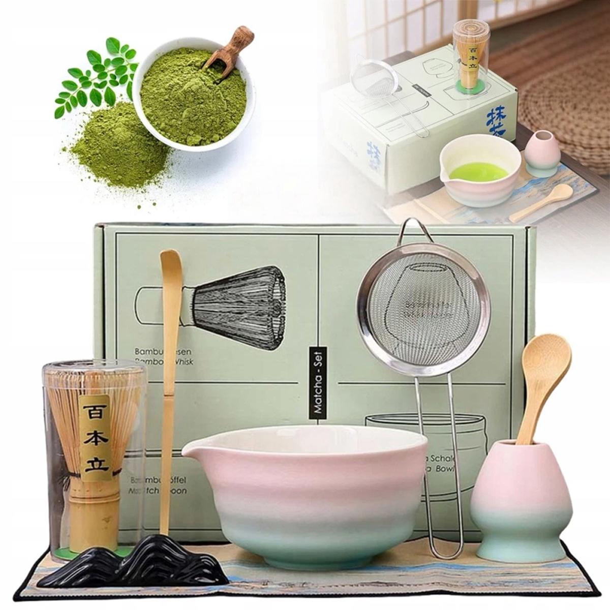 Levně Keramický Set Do Matchy 8 Šálek metla lžička Na Čaj Matcha