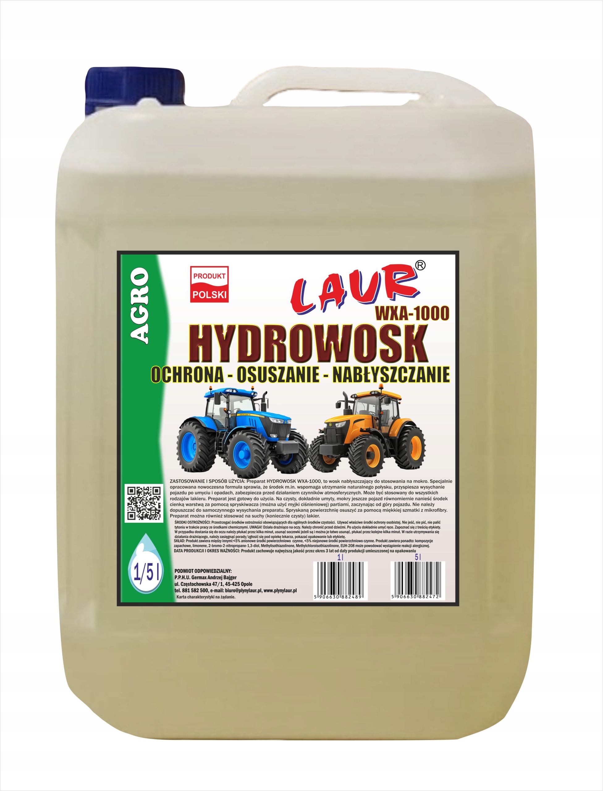 Hydrovosk S Odvlhčovačem Vosk Na Mokro Zemědělské Stroje (OP.5l) WXA-1000