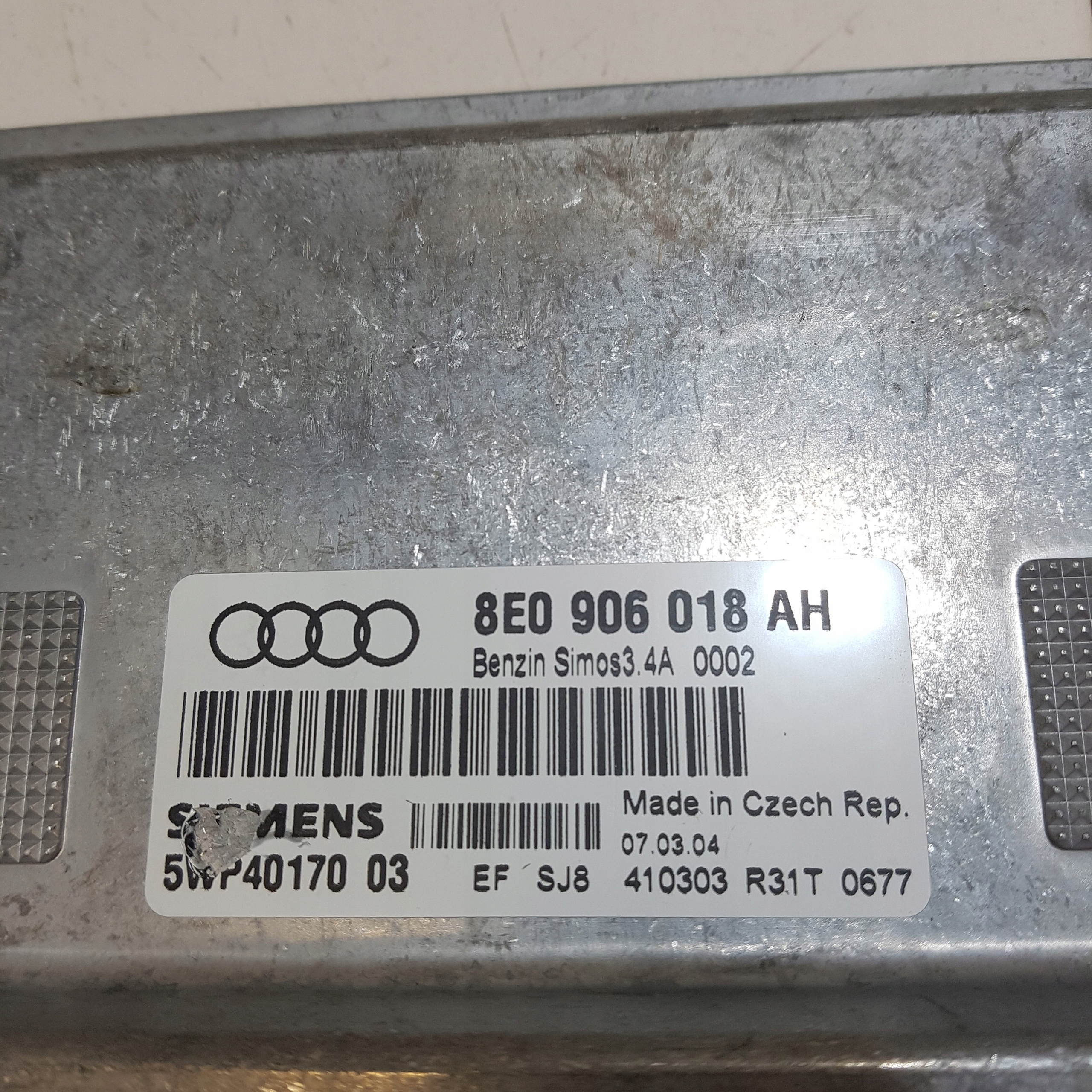 computer Motore Centralina AUDI A4 B6 8E0906018AH 5WP4017003