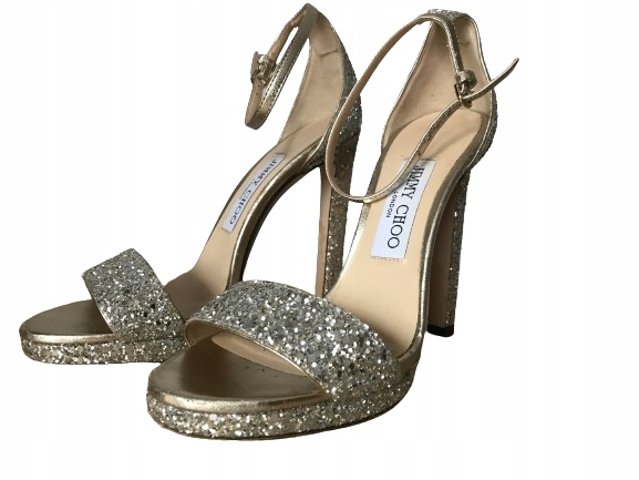 JIMMY CHOO - krásne -BROKATOVÁ- koža - NA PÁRTY - 36 -