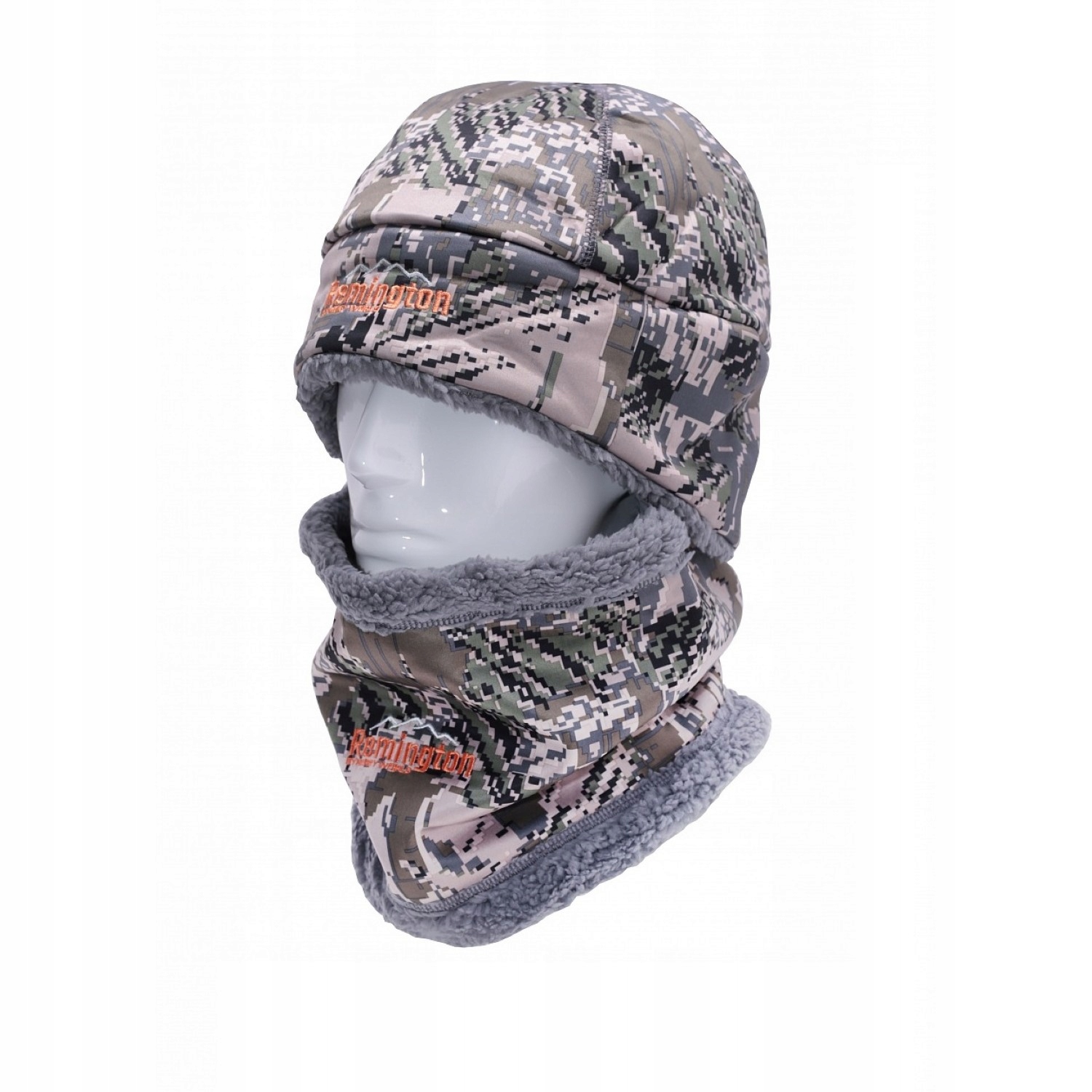 Remington Zimní set Čepice Nákrčník Taktická Měkká Figurka S/m