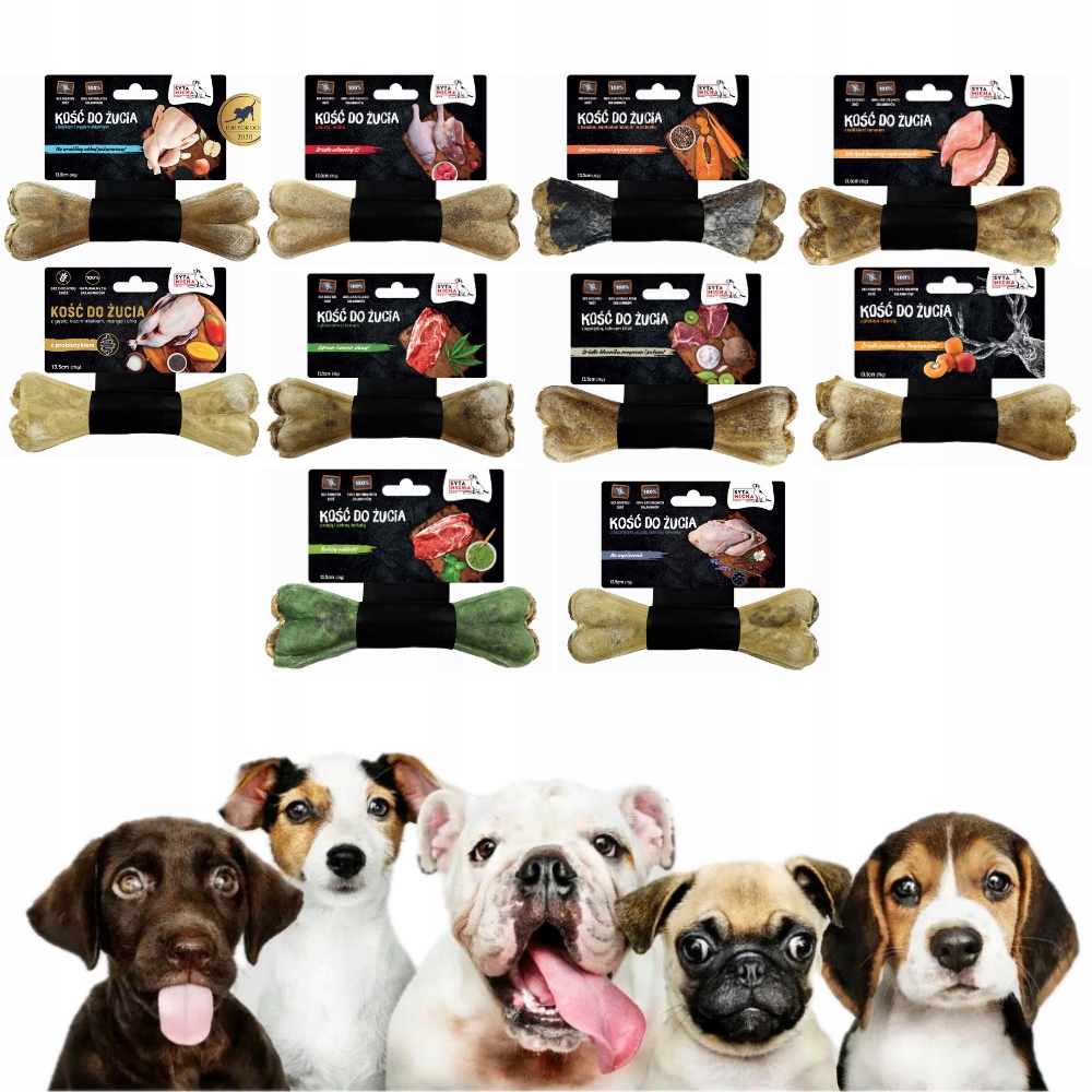 Syta Micha žvýkací kost pro psy Mix Chutí 13,5 cm * 10 ks