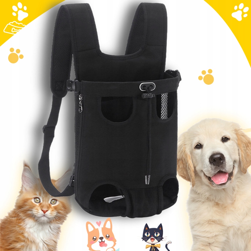 Levně Batoh Pro Zvířata Nosítko Pro Psa Kočku XXL Do 8-13KG ,Černý