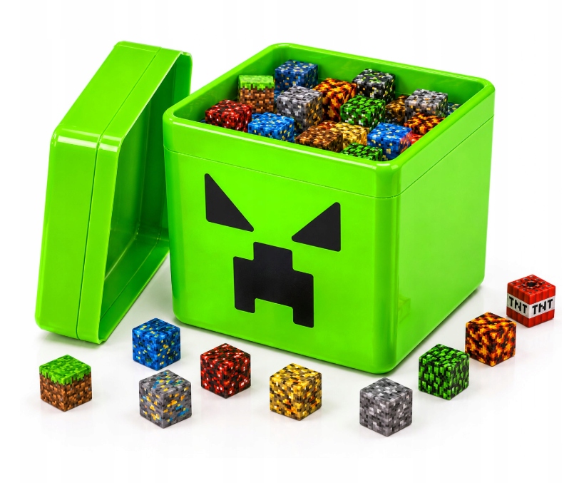 Klocki Magnetyczne 250 sztuk Konstrukcyjne Sześciany Zestaw Box Figurki