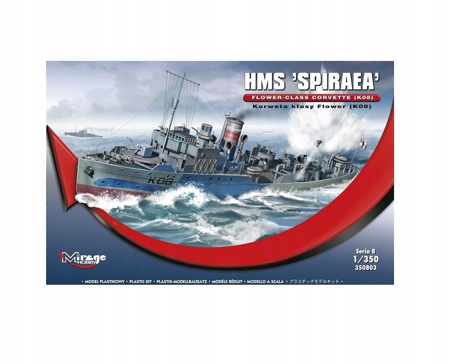Britská Korveta třídy Flower K08 Hms Spiraea Mirage Hobby 306469