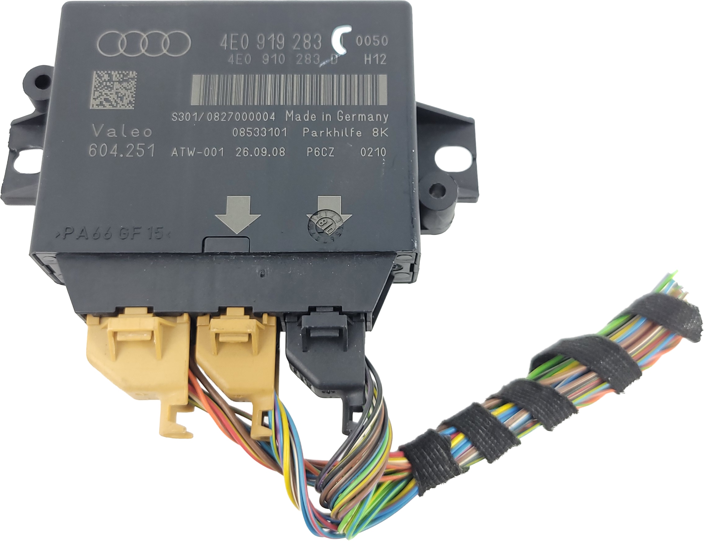 AUDI A8 D3 LIFT module control unit KAMERY reversing CZUJNIKOW 4E0919283D